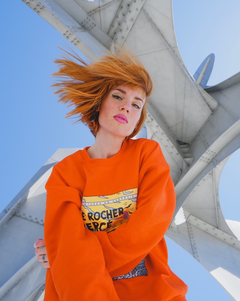 Crew neck naranja