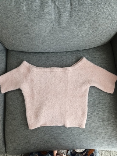 Blusa de peluche rosa